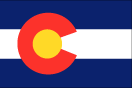 Colorado map logo - Colorado state flag