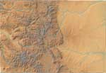 Colorado relief map